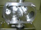 Used Flowtech Unibloc Rotary Positive Displacement Pump, Model 5000, Series 300, 316 Stainless Steel, Horizontal. Approximate 28 gallons per minute capacity. 1