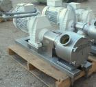 Used Sine Ecosine Sanitary Rotary Positive Displacement Pump, model EC40WVVTKS460, 316 stainless steel. 4