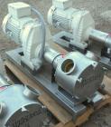 Used Sine Ecosine Sanitary Rotary Positive Displacement Pump, model EC40WVVTKS460, 316 stainless steel. 4