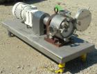 Used Sine Rotary Positive Displacement Pump, Model MR-125, 316 Stainless Steel. 2-1/2