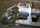 Used Sine Medium Duty Sanitary Rotary Positive Displacement Pump, Model MR-150, 316 Stainless Steel.4“ Tri-clamp inlet/outlet.(1) Single rotor, approximately 282 gallons per minute at 600 rpm at 150 ...