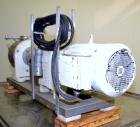 Used Sine Medium Duty Sanitary Rotary Positive Displacement Pump, Model MR-150, 316 Stainless Steel. 4“ Tri-clamp inlet/outlet. (1) Single rotor, approximately 282 gallons per minute at 600 rpm at 15...