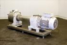 Used Sine Medium Duty Sanitary Rotary Positive Displacement Pump, Model MR-150, 316 Stainless Steel. 3-3/4