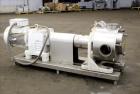 Used Sine Medium Duty Sanitary Rotary Positive Displacement Pump, Model MR-150, 316 Stainless Steel. 3-3/4