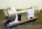 Used Sine Medium Duty Sanitary Rotary Positive Displacement Pump, Model MR-150, 316 Stainless Steel. 3-3/4
