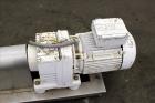 Used Sine Medium Duty Sanitary Rotary Positive Displacement Pump, Model MR-150, 316 Stainless Steel. 3-3/4