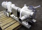 Used Sundyne Sine Sanitary Rotary Positive Displacement Pump, Model MR-150, 316 Stainless Steel. Approximately 282 gallons per minute and up to 2