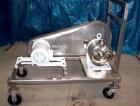 Used Sine Sanitary Rotary Positive Displacement Pump, Model SPS-35, 316 stainless steel. 3-1/2