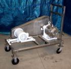 Used Sine Sanitary Rotary Positive Displacement Pump, Model SPS-35, 316 stainless steel. 3-1/2