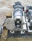 USED:Tri Clover rotary positive displacement pump, model PR125-50M-UC4-SL-S, 316 stainless steel. Approximately 120 gallons per minute at 20 psi. 3-1/2