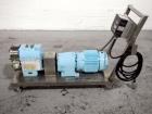 Used Tri-Clover Rotary Lobe Pump, Model PR60-2M-TC1-4-SL-S. Serial# T3733J.