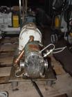 Used- Stainless Steel Tri Clover Rotary Positive Displacement Pump, Model PRRED3-1M-VC6-SL-S