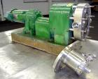 Used Stainless Steel Tri-Clover PR Series Positive Rotary Pump, Model PRRED60-Z