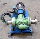 Used Viking Heavy Duty Rotary Gear Positive Displacement Pump, Model HL 4197, 316 Stainless Steel. Approximately 90 gallons per minute at 1800 rpm. 1-1/2