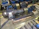 Used Viking Industrial Duty Rotary Gear Positive Displacement Pump, model LL124A, carbon steel. Approximately 140 gallons per minute at 520 rpm. 3