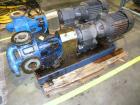 Used Viking Industrial Duty Rotary Gear Positive Displacement Pump, model LL124A, carbon steel. Approximately 140 gallons per minute at 520 rpm. 3