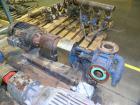 Used Viking Industrial Duty Rotary Gear Positive Displacement Pump, model LL125, carbon steel. Approximately 135 gallons per minute at 640 rpm. 3