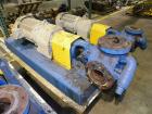 Used Viking Industrial Duty Rotary Gear Positive Displacement Pump, model LS124A, carbon steel. Approximately 200 gallons per minute at 640 rpm. 3