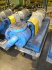 Used Viking Industrial Duty Rotary Gear Positive Displacement Pump, model LS124A, carbon steel. Approximately 200 gallons per minute at 640 rpm. 3