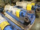 Used Viking Industrial Duty Rotary Gear Positive Displacement Pump, model LS124A, carbon steel. Approximately 200 gallons per minute at 640 rpm. 3