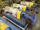 Used Viking Industrial Duty Rotary Gear Positive Displacement Pump, model LS124A, carbon steel. Approximately 200 gallons per minute at 640 rpm. 3