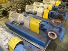 Used Viking Industrial Duty Rotary Gear Positive Displacement Pump, model LS124A, carbon steel. Approximately 200 gallons per minute at 640 rpm. 3