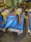 Used Viking Industrial Duty Rotary Gear Positive Displacement Pump, model LS124A, carbon steel. Approximately 200 gallons per minute at 640 rpm. 3