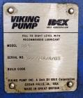 Used Viking Duralobe Bi-Rotor Positive Displacement Pump, Model R2S, 316 Stainless Steel. Approximate 26 gallons per minute. 1-1/2