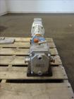 Used Viking Duralobe Bi-Rotor Positive Displacement Pump, Model R2S, 316 Stainless Steel. Approximate 26 gallons per minute. 1-1/2