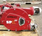 Used Waston-Marlow Bredel Hose Pump, Model SPX32, Carbon Steel. Approximate capacity 14.3 gallons per minute at 87.5 rpm, 0.165 gallons displacement per revolution. Pump pitch diameter 13’’, 1-1/2’’ ...