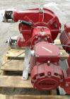 Used Waston-Marlow Bredel Hose Pump, Model SPX32, Carbon Steel. Approximate capacity 14.3 gallons per minute at 87.5 rpm, 0.165 gallons displacement per revolution. Pump pitch diameter 13’’, 1-1/2’’ ...