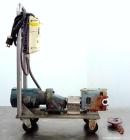 Used Stainless Steel Waukesha Rotary Positive Displacement Pump, Model 006