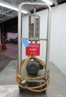 Used Waukesha Rotary Positive Displacement Pump, Model 015, 316 Stainless Steel. Approximately 10 gallons per minute at 100 psi at 600 rpm capacity, (.013) gallon displacement per revolution. 1-1/2” ...