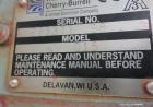 Used Waukesha Rotary Positive Displacement Pump, Model 015, 316 Stainless Steel. Approximately 10 gallons per minute at 100 psi at 600 rpm capacity, (.013) gallon displacement per revolution. 1-1/2” ...