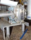 Used Waukesha Positive Displacement Pump, Model 015, 316 Stainless Steel. Approximate displacement 0.142 gallons per revolution, nominal capacity to 9 gallons per minute. Driven by a 2hp, 3/60/230/46...