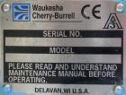 Used Waukesha Rotary Positive Displacement Pump, Model 030/U2, 316 Stainless Steel. Approximately 36 gallons per minute at 100 psi at 600 rpm capacity, (.06) gallon displacement per revolution. 1-1/2...