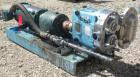 Used Waukesha Rotary Positive Displacement Pump, Model 030U2-AP, 316 Stainless Steel. Approximately 36 gallons per minute at 100 psi at 600 rpm capacity, .06 gallon displacement per revolution. 1-1/2...