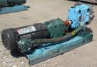 Used Waukesha Rotary Positive Displacement Pump, Model 030U2AP, 316 Stainless Steel. Approximately 36 gallons per minute at 100 psi at 600 rpm capacity, .06 gallon displacement per revolution. 1-1/2