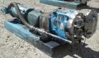 Used Waukesha Rotary Positive Displacement Pump, Model 030U2AP, 316 Stainless Steel. Approximately 36 gallons per minute at 100 psi at 600 rpm capacity, .06 gallon displacement per revolution. 1-1/2