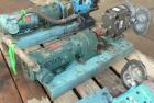 Used Waukesha Rotary Positive Displacement Pump, Model 030U2AP, 316 Stainless Steel. Approximately 36 gallons per minute at 100 psi at 600 rpm capacity, .06 gallon displacement per revolution. 1-1/2