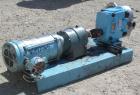 Used Waukesha Rotary Positive Displacement Pump, Model 030U2, 316 Stainless Steel. Approximately 36 gallons per minute at 100 psi at 600 rpm capacity, (.06) gallon displacement per revolution. 1-1/2