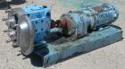Used Waukesha Rotary Positive Displacement Pump, Model 030U2, 316 Stainless Steel. Approximately 36 gallons per minute at 100 psi at 600 rpm capacity, (.06) gallon displacement per revolution. 1-1/2
