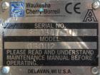 Used Waukesha Rotary Positive Displacement Pump, Model 030U2, 316 Stainless Steel. Approximately 36 gallons per minute at 100 psi at 600 rpm capacity, (.06) gallon displacement per revolution. 1-1/2