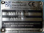Used Waukesha Universal 2 Rotary Positive Displacement Pump, Model 030U2, 316 Stainless Steel. Approximate capacity 36 gallons per minute 200 psi at 600 rpm. (.060) Gallon displacement per revolution...