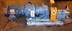 Used Waukesha Rotary Positive Displacement Pump, Model 030U2, 316 Stainless Steel. Approximately 36 gallons per minute at 250 psi maximum pressure at 600 rpm capacity, 0.060 gallon displacement per r...