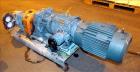 Used Waukesha Rotary Positive Displacement Pump, Model 030U2, 316 Stainless Steel. Approximately 36 gallons per minute at 250 psi maximum pressure at 600 rpm capacity, 0.060 gallon displacement per r...