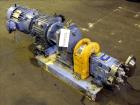 Used Waukesha Rotary Positive Displacement Pump, Model 030U2, 316 Stainless Steel. Approximately 36 gallons per minute at 250 psi maximum pressure at 600 rpm capacity, 0.060 gallon displacement per r...