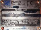 Used Waukesha Rotary Positive Displacement Pump, Model 030U2