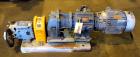 Used Waukesha Rotary Positive Displacement Pump, Model 030U2, 316 Stainless Steel. Approximately 36 gallons per minute at 250 psi maximum pressure at 600 rpm capacity, 0.060 gallon displacement per r...