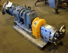 Used Waukesha Rotary Positive Displacement Pump, Model 030U2, 316 Stainless Steel. Approximately 36 gallons per minute at 250 psi maximum pressure at 600 rpm capacity, 0.060 gallon displacement per r...